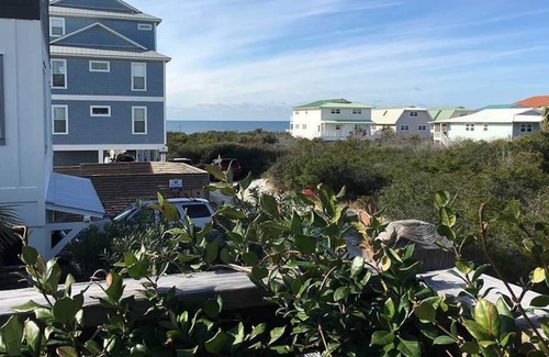 Cape San Blas Haus | Bow Wow Bungalow - Golfblick mit umzäuntem Garten