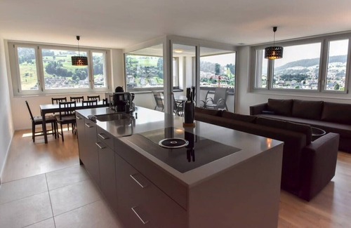 Kriens Wohnung | Dream View Apt With Homecinema Netflix Loggia