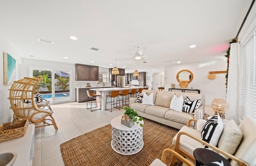 Venetian Way Haus | Bright and Beachy Pool Home