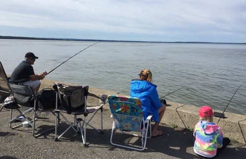 St-Francois-de-l'Ile-d'Orleans Skihütte | View of the St. Lawrence