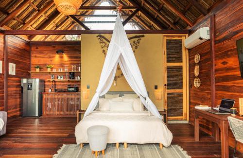 Los Naranjos Haus | Cabaña Colibri Cielva Tayrona Vista al Mar con Aire Acondicionado Tax Free