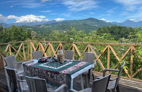 Lican Ray Haus | Cabaña Licanray, vista volcán Villarrica y lago Calafquén