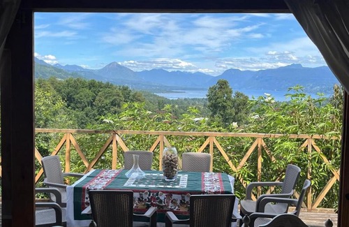 Lican Ray Haus | Cabaña Licanray, vista volcán Villarrica y lago Calafquén
