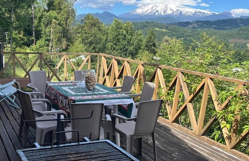 Lican Ray Haus | Cabaña Licanray, vista volcán Villarrica y lago Calafquén