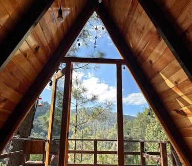 San Jose del Pacifico Skihütte | Cabaña privada en el bosque, cerca al rio Starlinkk