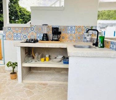 Puerto Triunfo Haus | Cabaña Villa Jardín - Aldea Doradal - Santorini Colombiano