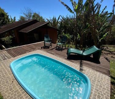 Sao Bento do Sapucai Haus | Cabana Catuaí - com piscina privativa