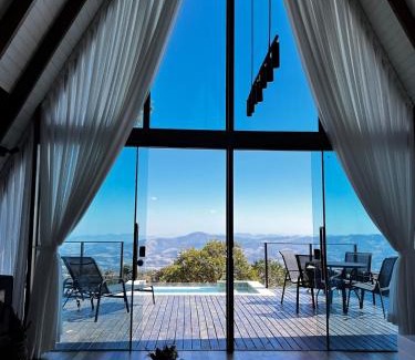 Maria da Fe Skihütte | Cabana com piscina e vista de tirar o fôlego!