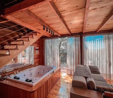 Nova Petropolis Wohnung | Cabana Rústica com vista para as Montanhas