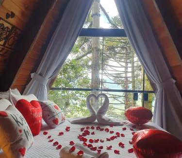 Nova Petropolis Wohnung | Cabanas da Mata Com Vista para as Montanhas na Serra Gaúcha