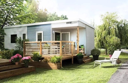 Pont-de-Poitte Haus | Camping Les Pêcheurs *** - 4-Zimmer-Mobilheim Declik 6 Personen