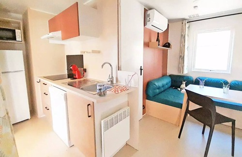 Bauduen Haus | Camping Tikayan Rives du Lac de Sainte Croix*** - Mobile home Maryland Comfort 5 rooms 8/10 people Air-conditioned