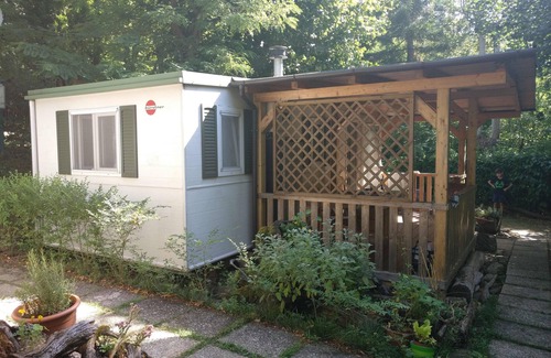 Palazzuolo sul Senio Wohnmobilvermietung | Caravana "Le Sorgenti - Mobile Home 55" con vistas a la montaña, jardín y aire acondicionado