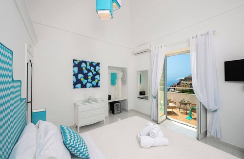 Positano City Centre Haus | Das CASA BLÙ DAMA befindet sich in zentraler Lage im Herzen von Positano und bietet eine wunderschöne Aussicht