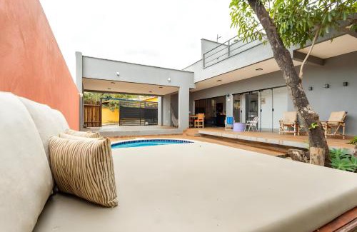 Jardins Haus | Casa com piscina, vista das montanhas, terraço, quintal
