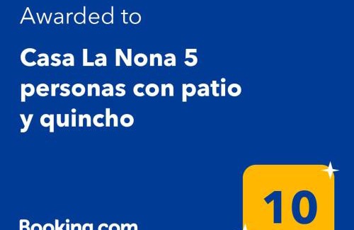 Cordoba Wohnung | Casa La Nona 5 personas con patio y quincho