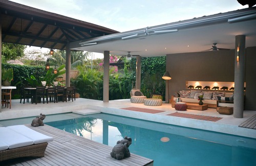 Playa Hermosa Cobano Villa | Casas de Agua - Villa Agua Clara - Designerhaus. Wanderweg zum Strand.
