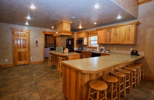 Cascade Haus | Cascade Multi-Family Cabin - 1 Block to Lake Cascade and Golf Course - Game room - Wood stove