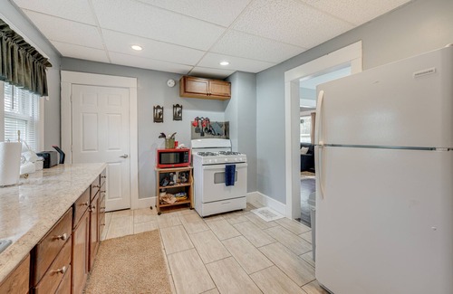 Albion Haus | Centrally Located Albion Home with Screened Porch!