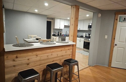 Ingleside Wohnung | Chain O' Lakes Beach Penthouse Sunset View and Boat Dock