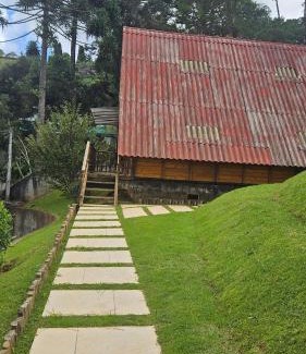 Recanto Araucaria Haus | Chalé Aconchego na Natureza- rústico, confortável e bem localizado