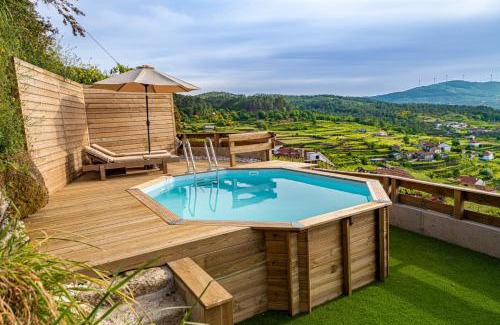Moncao Skihütte | Chalé dos Penedos, sossego e piscina privada
