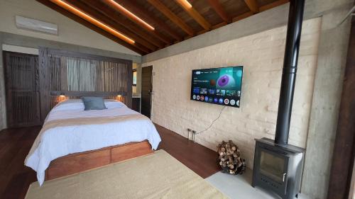 Campos do Jordao Skihütte | Chalé Manacá com vista e pôr do sol