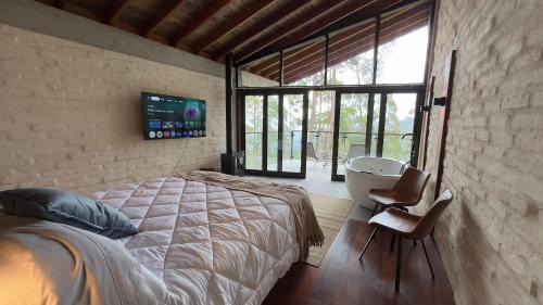 Campos do Jordao Skihütte | Chalé Manacá com vista e pôr do sol