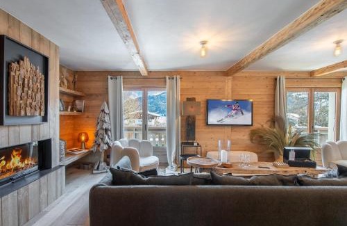 Demi-Quartier Skihütte | Chalet Chic Rénové à Proximité des Pistes – 5 Chambres pour 11 Personnes - FR-1-569-36