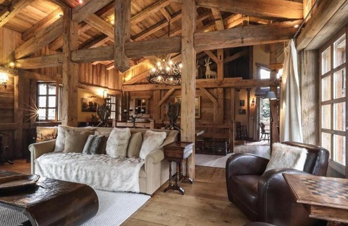 Megeve Skihütte | Chalet montagnard à Rochebrune avec jacuzzi, sauna, 6 chambres, proche des pistes, accueil 12 pers - FR-1-569-37