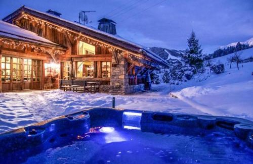 Megeve Skihütte | Chalet montagnard à Rochebrune avec jacuzzi, sauna, 6 chambres, proche des pistes, accueil 12 pers - FR-1-569-37