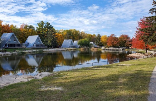 Stevensville Haus | Chalet on the Lake 93 w/Beach Access, Pools, Sport Courts, Fishing Pond & more!