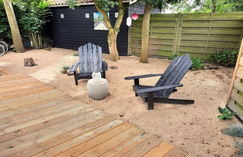 Goedereede Skihütte | Chalet bis 5 P. mit privatem Gartenstrand und großen Veranden.Viel Privatsphäre.