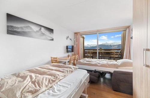 Anzere Wohnung | Chaleureux studio à Anzère, accessible à ski, proche de tout
