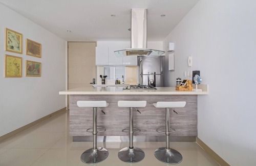 Santa Marta Wohnung | Charming 1-bedroom apartment with AC, fitness room, WiFi in serene Magdalena