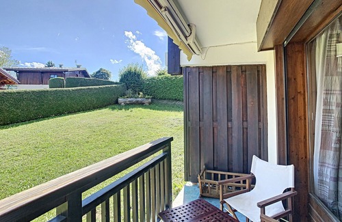 Demi-Quartier Wohnung | Charmantes 2-Zimmer-Apt in Combloux mit Terrasse, Parkplatz und Skiraum