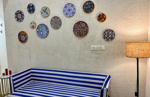 Bambolim Wohnung | Charming 2BHK apartment with WiFi, AC in Bambolim, Near the Beach & Grand Hyatt