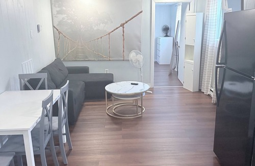 Brockton Haus | Charming garden level 1 bedroom 1 bath apartment in Brockton