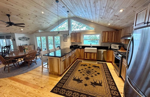 Damariscotta Hütte | Charming Lakefront Cottage ~ Private Dock w/ Stunning Lake Views