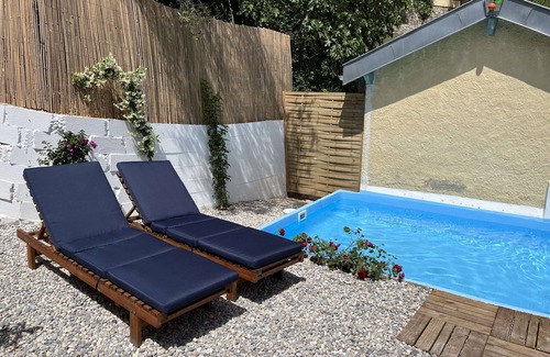 Le Bar-sur-Loup Hütte | Charmantes provenzalisches Haus mit Tauchbecken und Garten in der Nähe