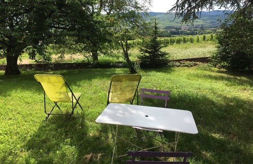 Charnay-les-Macon Wohnung | Charming T2 duplex amidst vineyards Pets welcome