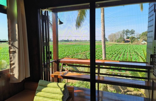 Sukhothai Haus | Charming Thai-style villa in lush greenery 10 mins from bus station near city.