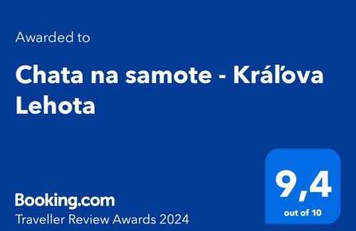 Kralova Lehota Skihütte | Chata na samote - Kráľova Lehota
