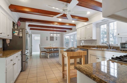 Jamesport Haus | Coastal Haven: Private Pool, Bay Access