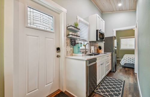 Dunedin Haus | Coastal Tiny Home on Pinellas Trail w/ Heated Pool