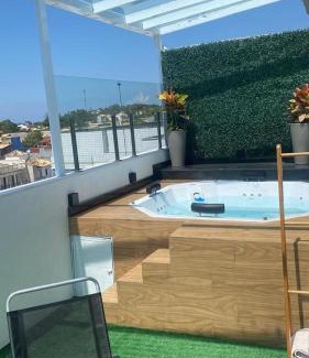 Costazul Wohnung | Cobertura com Jacuzzi e Área Gourmet em Costazul