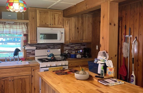 Manistique Kabine | Come relax at the cabin on Indian lake. The outdoors awaits you and your pets.