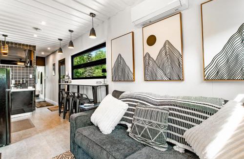 Littleton Haus | Container Home with Mountain Views Deck Fire Pit