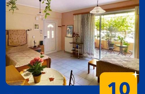 Ilioupoli Wohnung | Cosy Apartment with Garden 5 min from metro