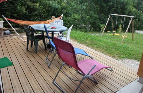 Bonlieu Skihütte | Ferienhaus mit schönen Wasserfällen